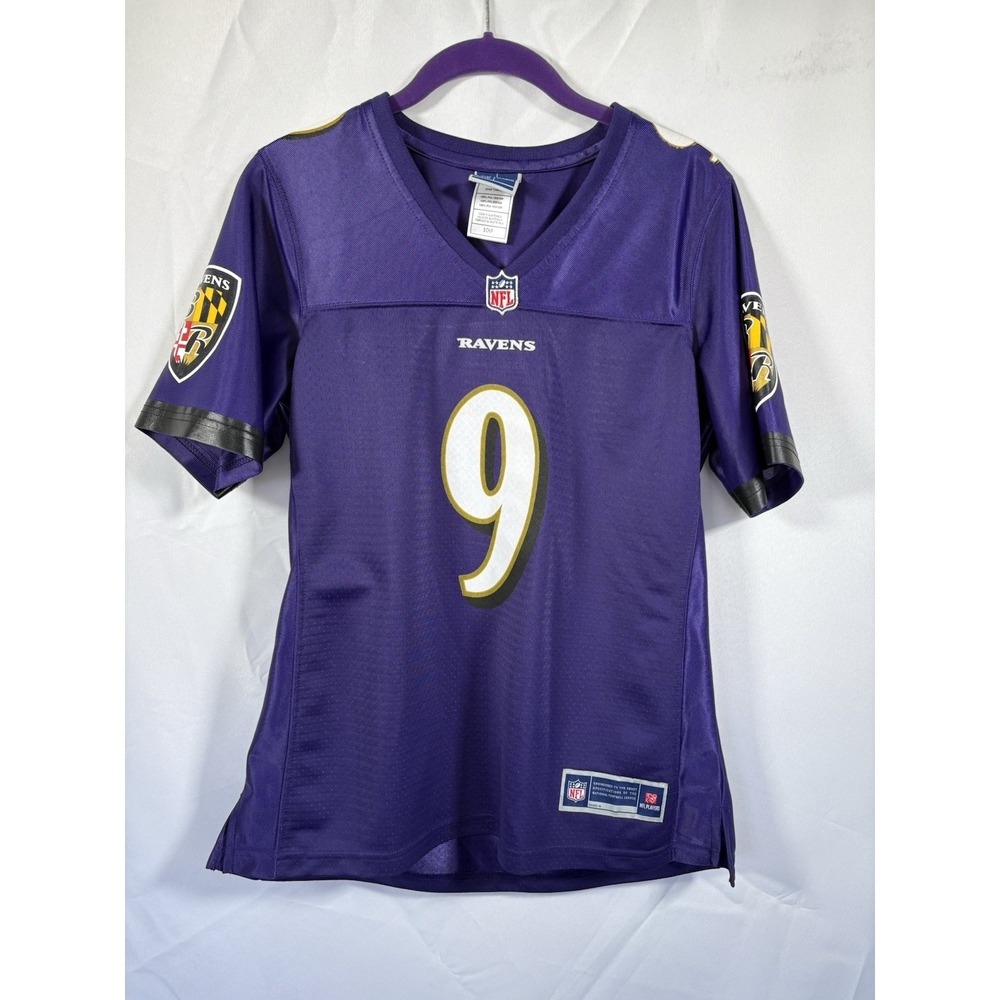 Offically Licensed NFL Pro Line Jersey Size Small Woman' #9 Tucker Baltimore rav